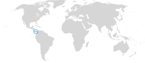 Weltkarte Panama
