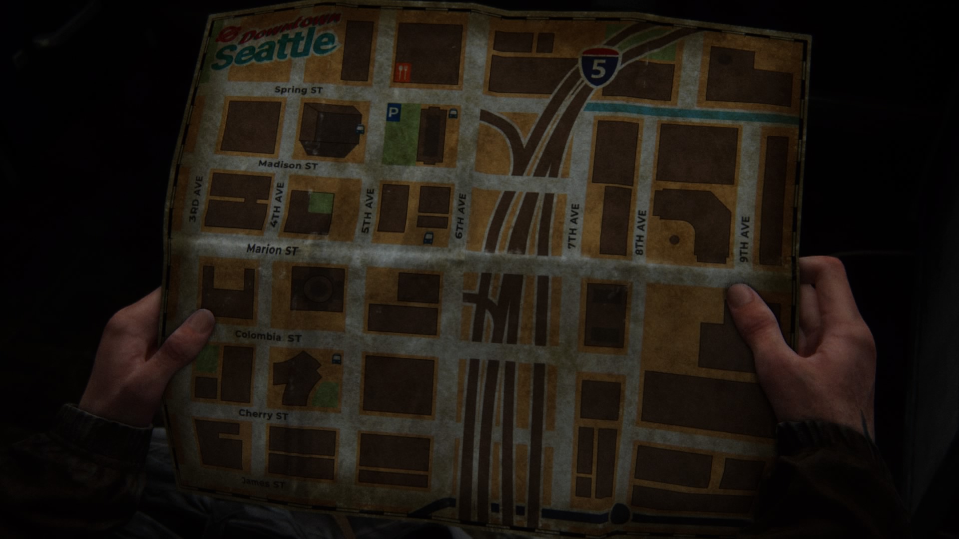 Eine Touristen-Map Von Seattles Innenstadt Könnte Hilfreich Sein.