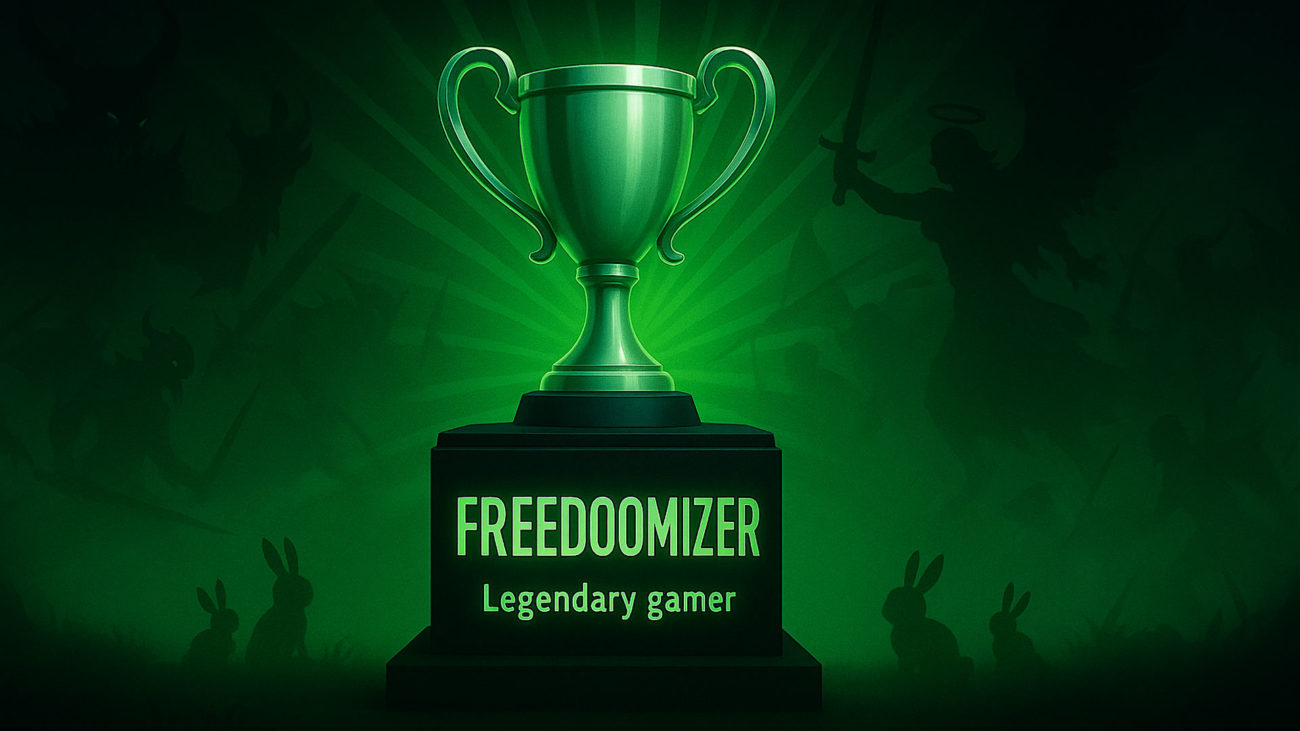 FREEDOOMIZER Platin-Trophäe Epic Battle Good vs. Evil